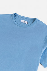 Basic Cotton T Shirt - Cyan Blue